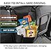 MATCC Car Seat Back Organizer Seat Partition Storage Bag Seat Central Storage Seat Kids Toy Storage, Back Seat Protector / Kick Mat