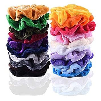 Amazon Com Kcper 20 Pcs Hair Scrunchies Velvet Elastic Hair Bands