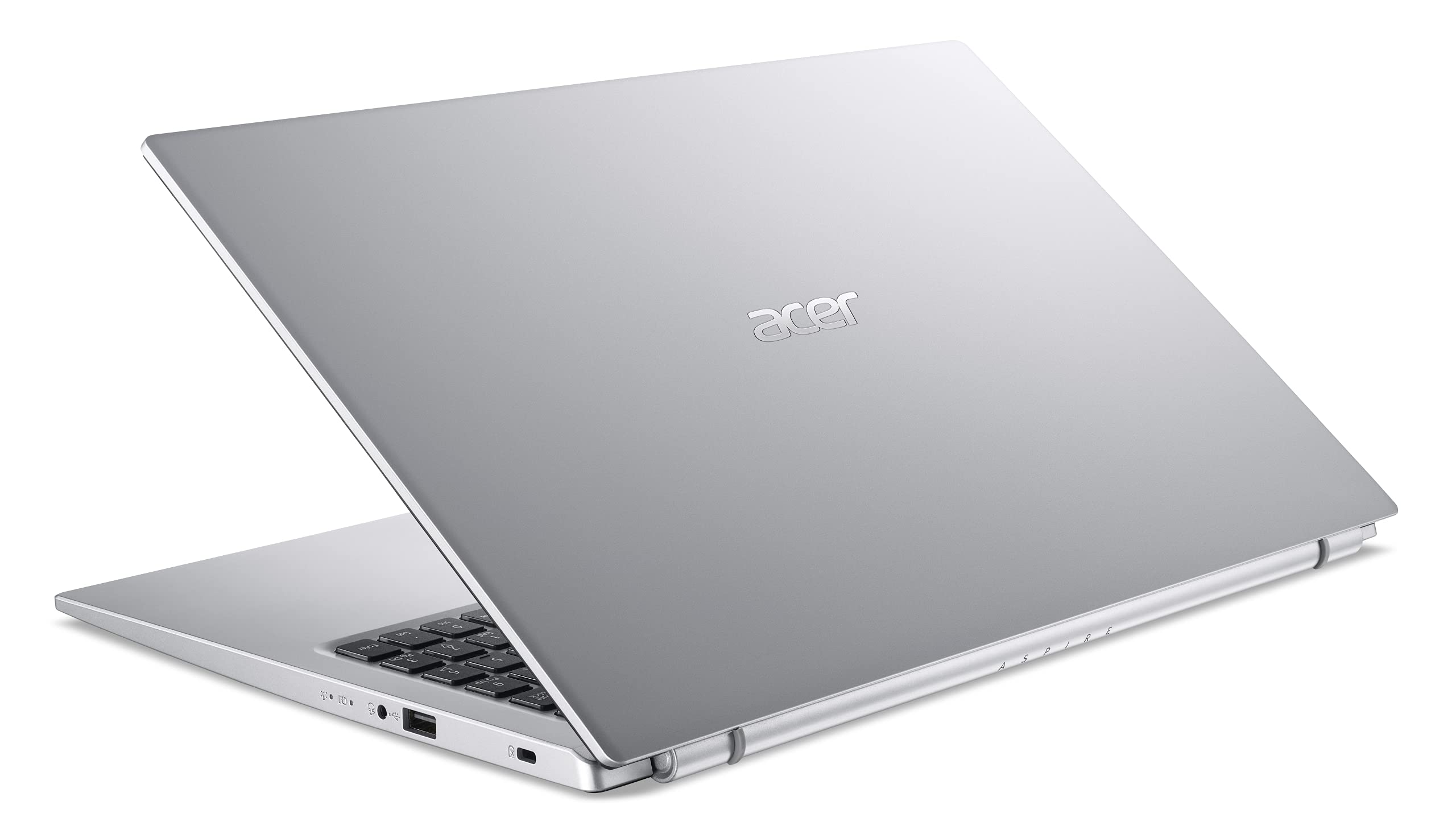 Acer Aspire 3 (A315-58-3870) Laptop, 15.6 Inch FHD Display, Intel Core i3-1115G4, 16 GB RAM, 512 GB SSD, Intel UHD Graphics, Windows 11, QWERTZ Keyboard, Silver