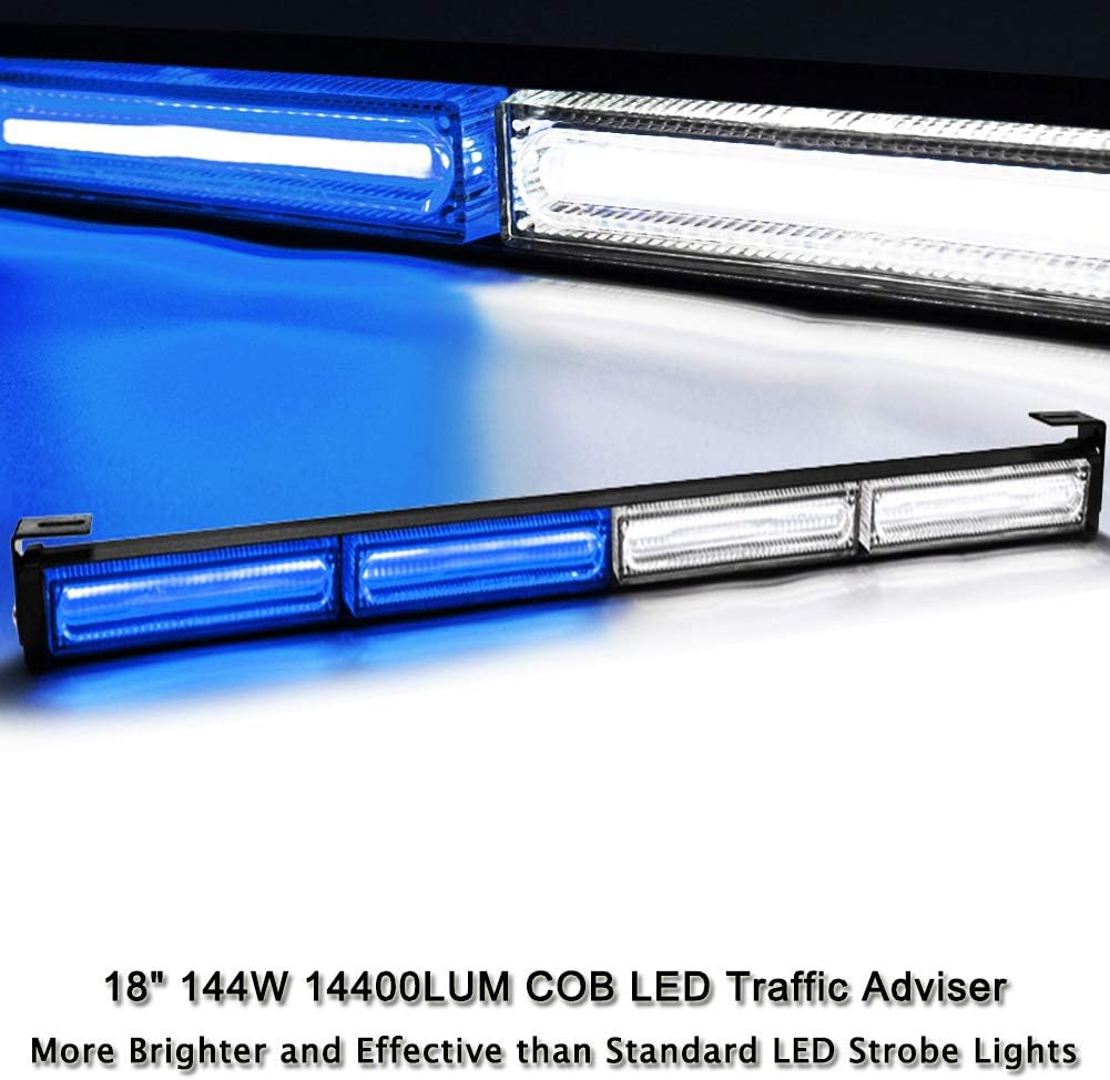 17.5 4 COB LED 13 Flashing Strobing Modes High Intensity Law