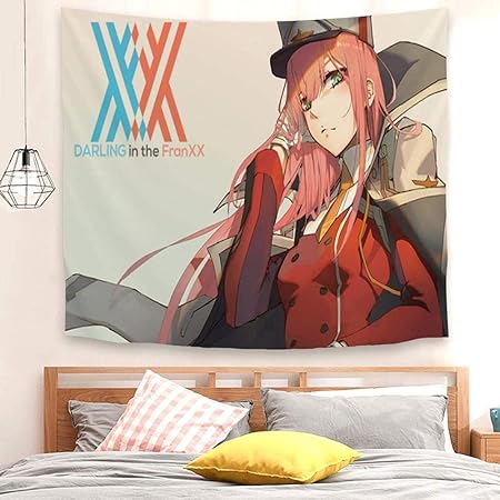 Amazon Co Jp アニメdarling In The Franxxタペストリー リビングルームの寝室の寮の部屋 の家の装飾のためにぶら下がっている柔らかい壁背景の壁の毛布60x40インチ Generic