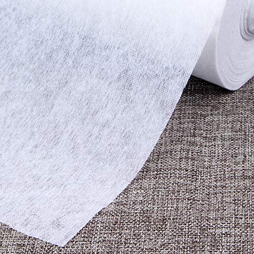 NonWoven fusible Interfacing Lightweight SingleSide Iron On White,39.37"x10.93 Yard Pricepulse