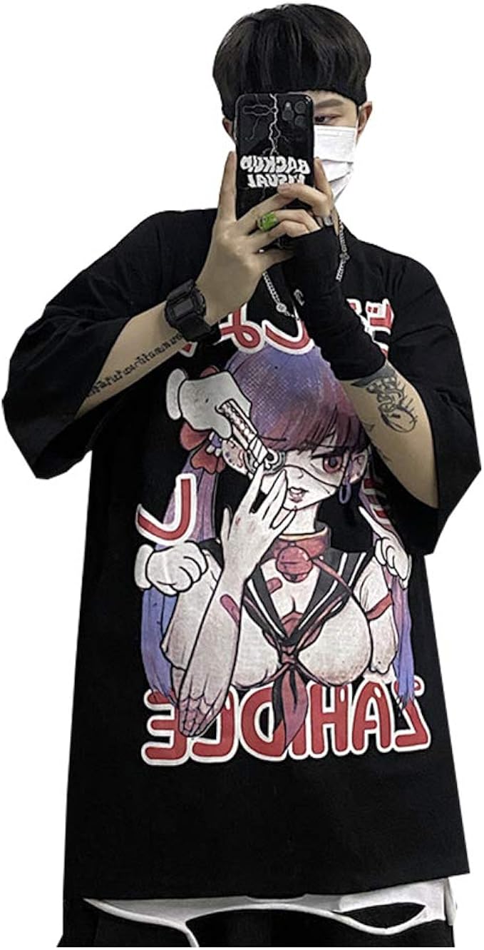 レディース ｔシャツ 半袖 病みかわいい 服 原宿系 ストリート系 チュニック ワンピース カジュアル ゆったり トップス 大きいサイズ ワンピース チュニック 通販 Amazon