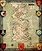 Game Of Thrones Houses Map Westeros And Free Cities Poster home deco on Silk 28 inch x 24 inch