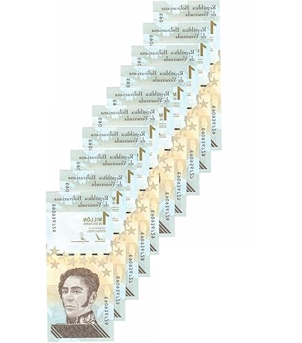25 Pcs X One Million Venezuela Bolivar Soberano CIR Banknotes