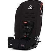 Diono Radian 3R, 3-in-1 Convertible Car Seat, Rear Facing & Forward Facing, 10 Years 1 Car Seat, Slim Fit 3 Across, Jet Black