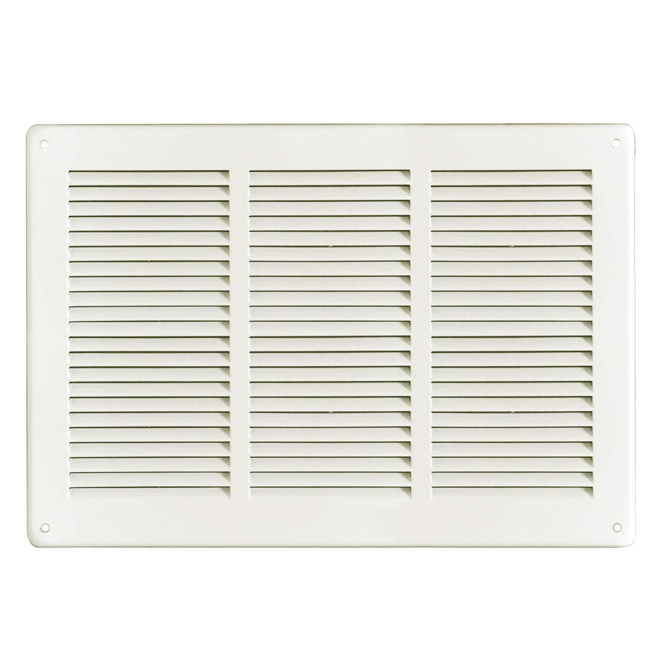 The Ventilation GL3424B Ventilation Grille Rectangular in White Painted Sheet Metal by Ablappen, Dimensions 340 x 240 mm
