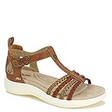 Jambu Women's Prague Flat Sandal, Brown/Bronze, 6