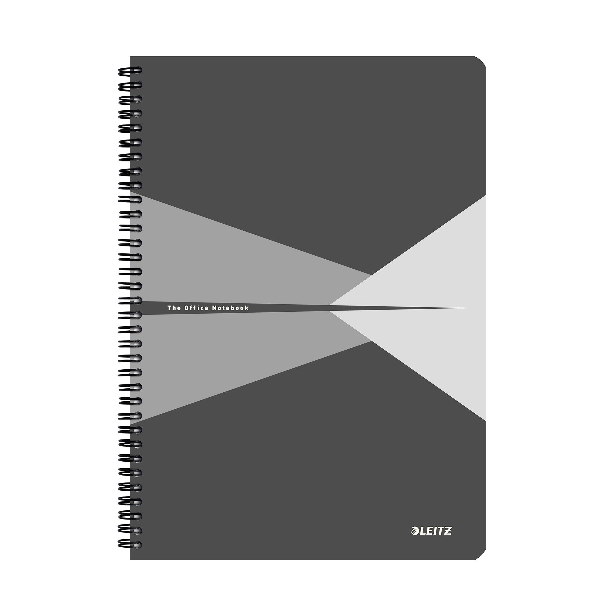 Leitz 44950055 Office Spiral Bound Notepad, A4, Chequered Chequered grey