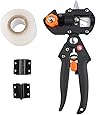 Signstek Garden Fruit Tree Professional Prune Shear Snip Grafting Cutting Tool with 2 Extra Blades and Grafting Tape