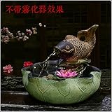 Living room balcony decoration wind turbine humidifier accessories rockery bonsai water fountain decoration,Free atomizer