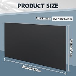 Sasylvia 1 Pcs HDPE Sheet 1/2" Thick, 24'' X