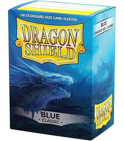 sapphire card sleeves Dragon Shield Matte Sapphire Standard Size 100 ct Card Sleeves Individual  Pack : Toys & Games main image 0