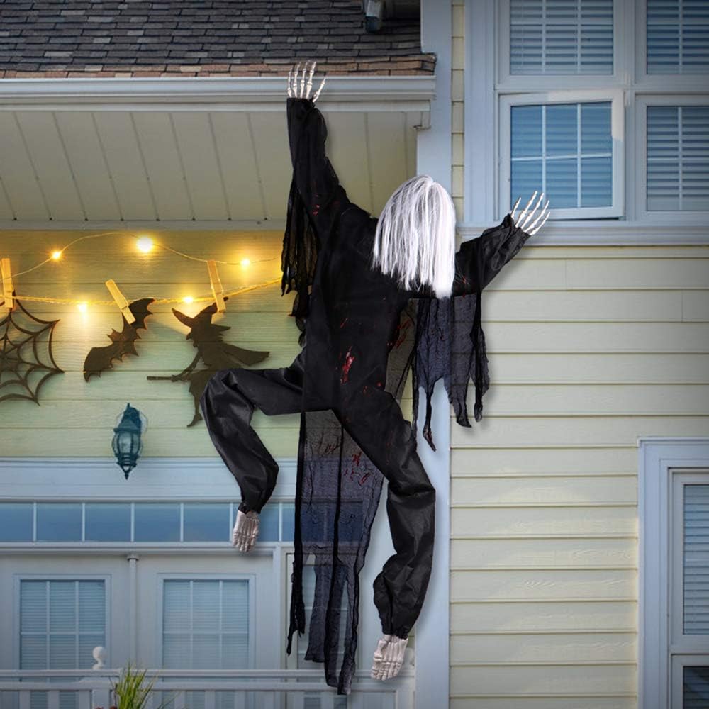 Lifesize 6' Hanging Man Scary Zombie Haunted House Halloween Life Size