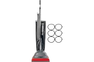 Sanitaire SC679J Commercial Shake Out Bag Upright Vacuum Cleaner with 5 Amp Motor, 12" Cleaning Path - 6 Belts included Bundl
