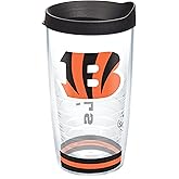 Tervis NFL Cincinnati Bengals - Arctic Made in USA Double Walled Insulated Tumbler Travel Cup Keeps Drinks Cold & Hot, 16oz, Classic