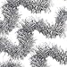 Christmas Tree Silver Tinsel Garland Metallic Streamers Celebrate a Holiday Happy New Year Party Ceiling Hanging Decorations Indoor and Outdoor Disco Party Supplies