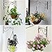 Orgrimmar Hanging Plant Bracket 4 Packs Metal Wall Plant Hangers with Iron Screws Decorative Hook for Bird Feeders, Lanterns, Wind Chimes, Planters, Flower Pot, Outdoor Indoor Decor