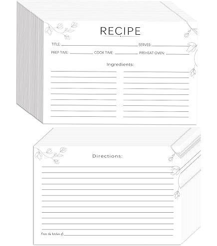 Amazon.com: HVSWLY 100PCS Recipe Card Protectors - 4x6 Waterproof Clear Covers, Plastic Sleeves for Cards, Protect Your Recipes From Kitchen Messes : Home & Kitchen Amazon.com: HVSWLY 100PCS Recipe Card Protectors - 4x6 Waterproof Clear Covers, Plastic Sleeves for Cards, Protect Your Recipes From Kitchen Messes : Home & Kitchen