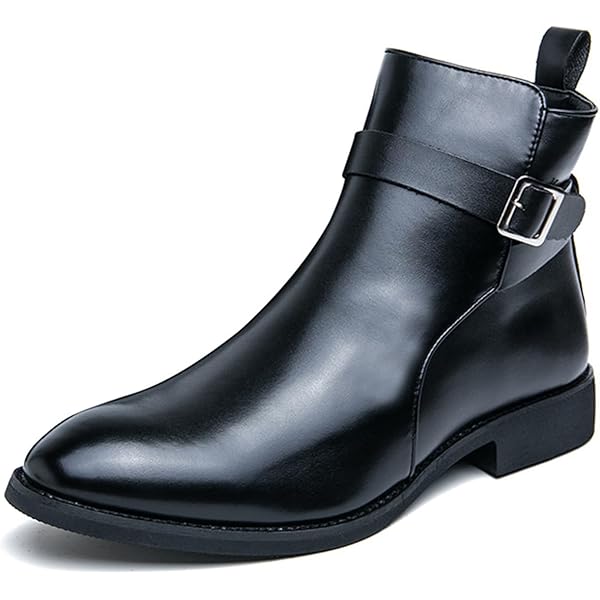 Amazon.com | Men's Bright Leather High Top Chelsea Dress Boots