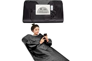 Gorapture Infrared Sauna Blanket Fast Sweating Body Shape Fitness Far Infrared Sauna Blanket for Body Relaxation at Home Use Black