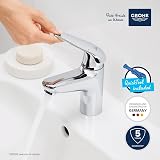 GROHE Swift QuickFix Smooth Body Basin Mixer Tap S-Size 162mm Chrome view 2
