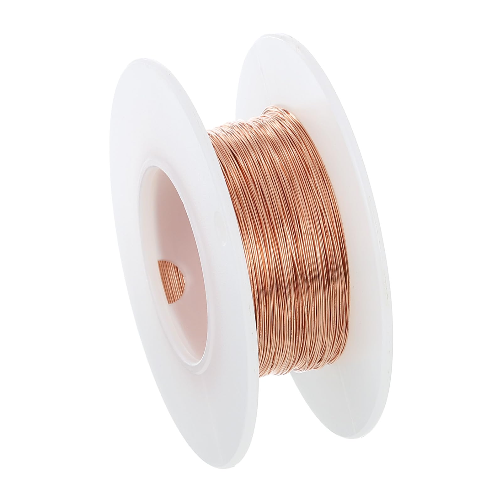 PATIKIL 164 Feet 99.9% Solid Bare Copper Wire, 30 Gauge Pure Copper Wire 0.25mm Soft Beading Wire Metal Plant Stem Ties for Jewelry Craft (50m)