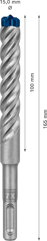 Bosch EXPERT SDS plus-7X Hammer Drill Bit 15 mm x 100 x 165 mm view 3