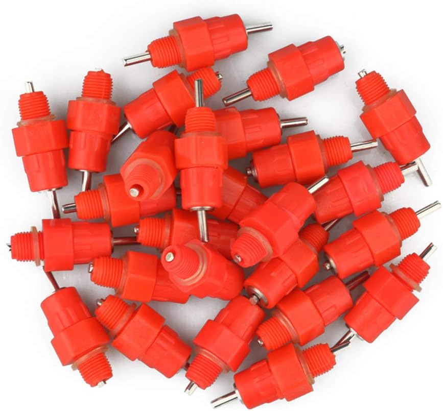 Amazon Com Samyo 25 Pack Fowl Water Nipple Drinker Chicken