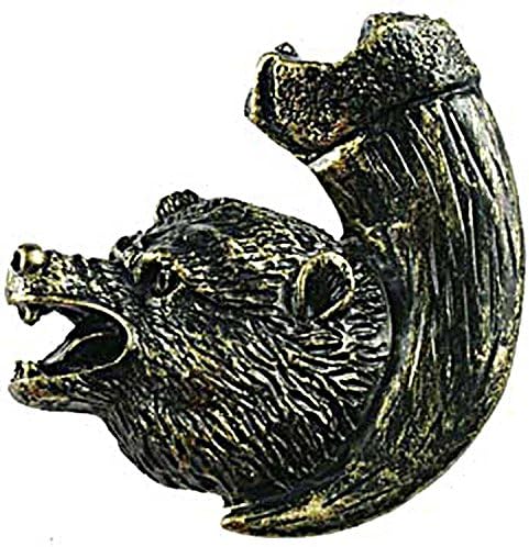 Sierra Lifestyles Bear with Claw Knob, Left Facing, Bronzed Black