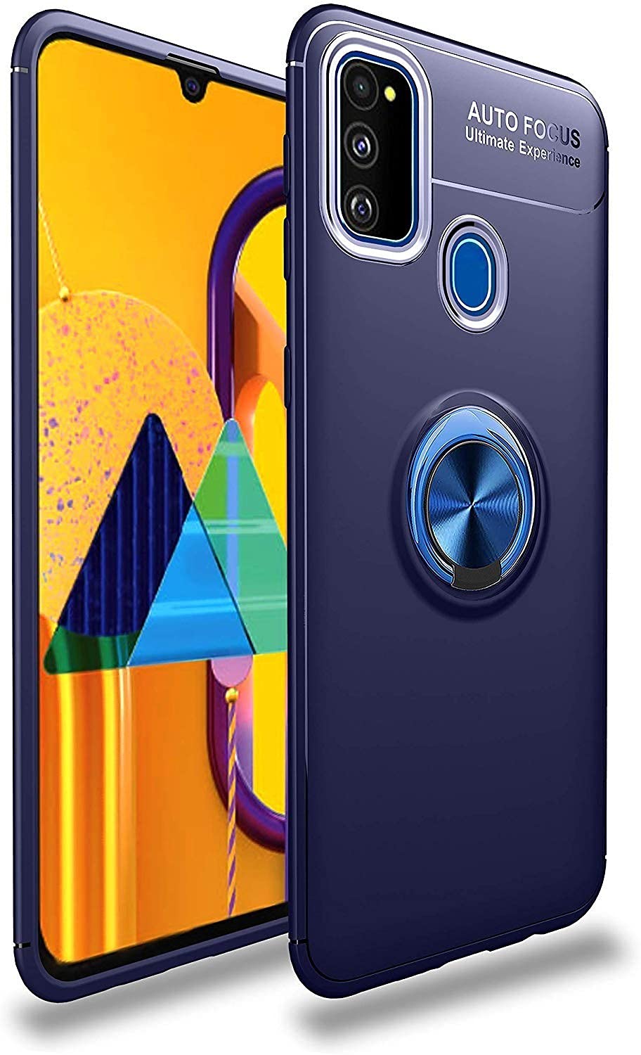 Back Case for Samsung Galaxy M30s Rubberized Case with