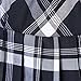 Women's Elastic Waist Plaid Pleated Skirt Tartan Skater School Uniform Mini Skirts (Small, Series 1 White)