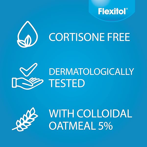 FLEXITOL ECZEMA & DERMATITIS CREAM – STEROID & FRAGRANCE FREE FOR SENSITIVE, IRRITATED SKIN WITH 5% COLLOIDAL OATMEAL