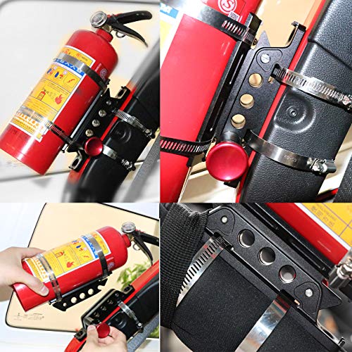 Quick Release Adjustable Aluminum Fire Extinguisher Holder Mount