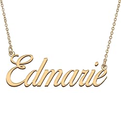 HUAN XUN Customized Custom Simple Any Name Necklace