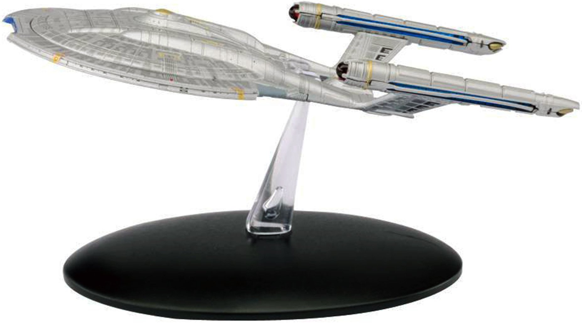 Eaglemoss Diecast Collectible Figure: Star Trek - Realistic Silver Metal Figure, Table Space Insert and Display — image 1