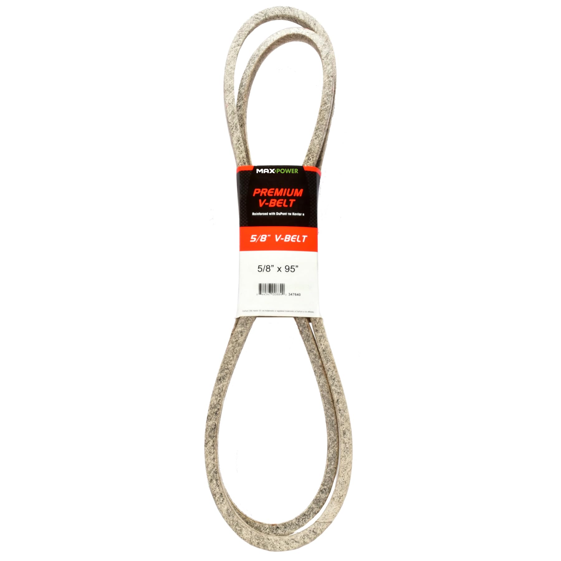 Maxpower 347640 Premium Belt Reinforced with Kevlar Fiber Cords, 5/8" x 95" Image