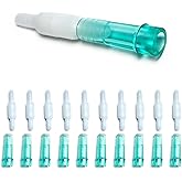 Oxygen Tubing Swivel Connectors 10-Pack, Seamless Swivel Connections for Cannula or Tube, 360-Degree Rotation, Standard Size - Male/Female