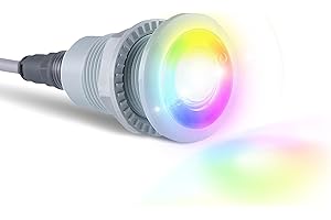 S.R. SMITH S.R.Smith FLED-TM-C-80 12V & 2W Treo Micro LED Pool Accent Light, 80' Cord, Red/Blue/Green