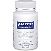 Pure Encapsulations Alpha Lipoic Acid 200 mg - 200mg ALA - Liver & Antioxidant Support* - for Nerve Health & Carb Metabolism - Vegan & Non-GMO Supplement - 60 Capsules