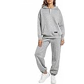 Vanmolrsa Womens 2 Piece Sweatsuit Set, 2025 Casual Long Sleeve Hoodie with Loose Wide Leg Sweatpants for Fall and Winter