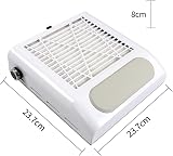 Layhou Nail Dust Collector Fan 2 Speed Powerful Table Vacuum Cleaner for Salon view 6