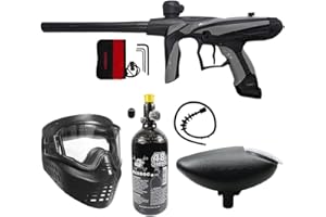 Maddog Tippmann Vantage Paintball Gun Marker and Accessory Starter Packages [HPA] | Marker, 48ci/3000psi Compressed Air Tank, Mask, Hopper, Pods, Harness & Protective Gear Options