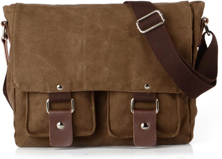 Canvas Messenger Bag, Vintage Crossbody Bag Satchel