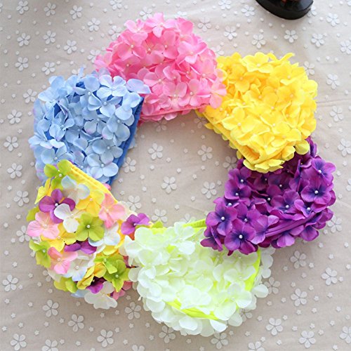 Smartcoco 6 Colors Petal Stylish Swim Cap Hat Bathing Swimming Shower Caps for Women