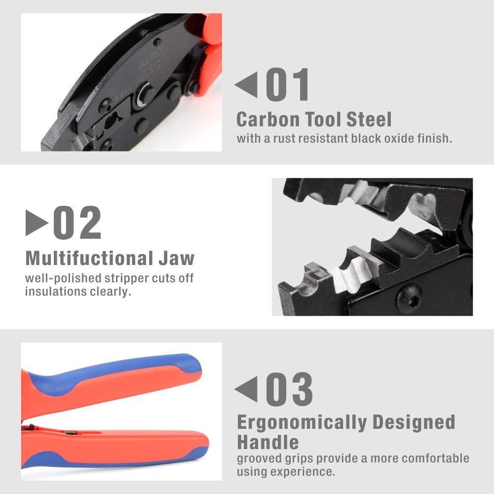 IWISS Ratchet Spark Plug Wire Crimper for Spark Plug Ignition Wire and Terminals Dia. 8.5mm: Automotive