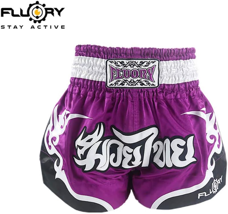 Tear-Resistant Boxing Shorts MMA Fight Kick Clothing For Men Women Kids Martial Art Training Grappling. FLUORY Muay Thai Shorts