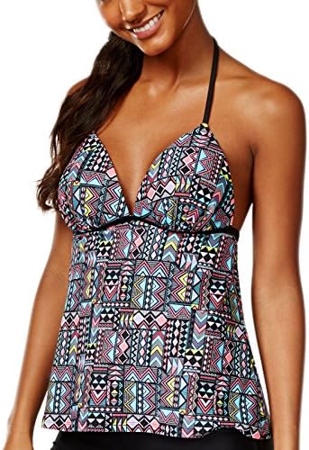 Women's Flyaway Back Push Up Tankini Top
