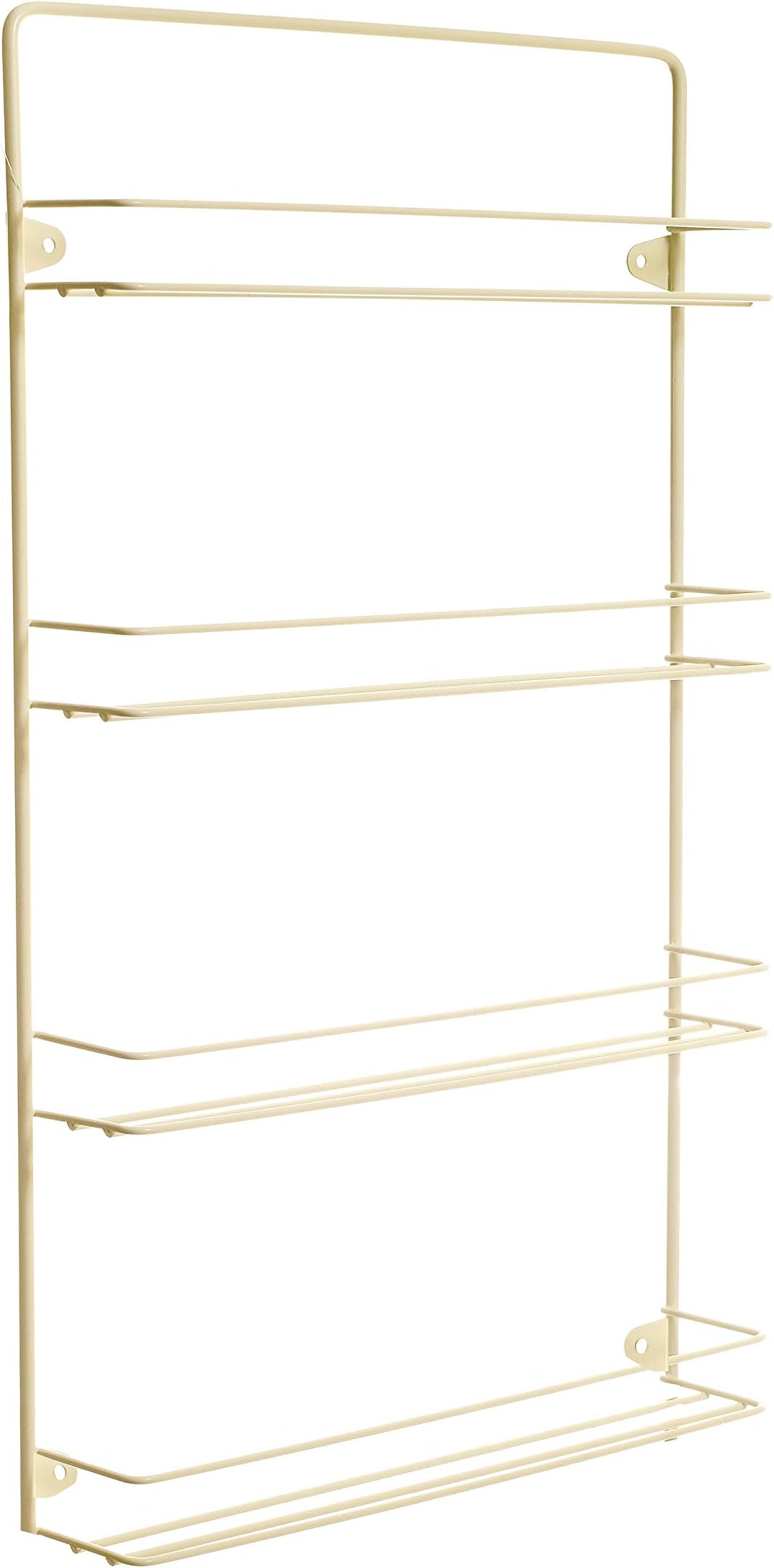 Customize Your British Spice Rack With Colour And Size To Suit Your Kitchen (4 Tier, Cream)