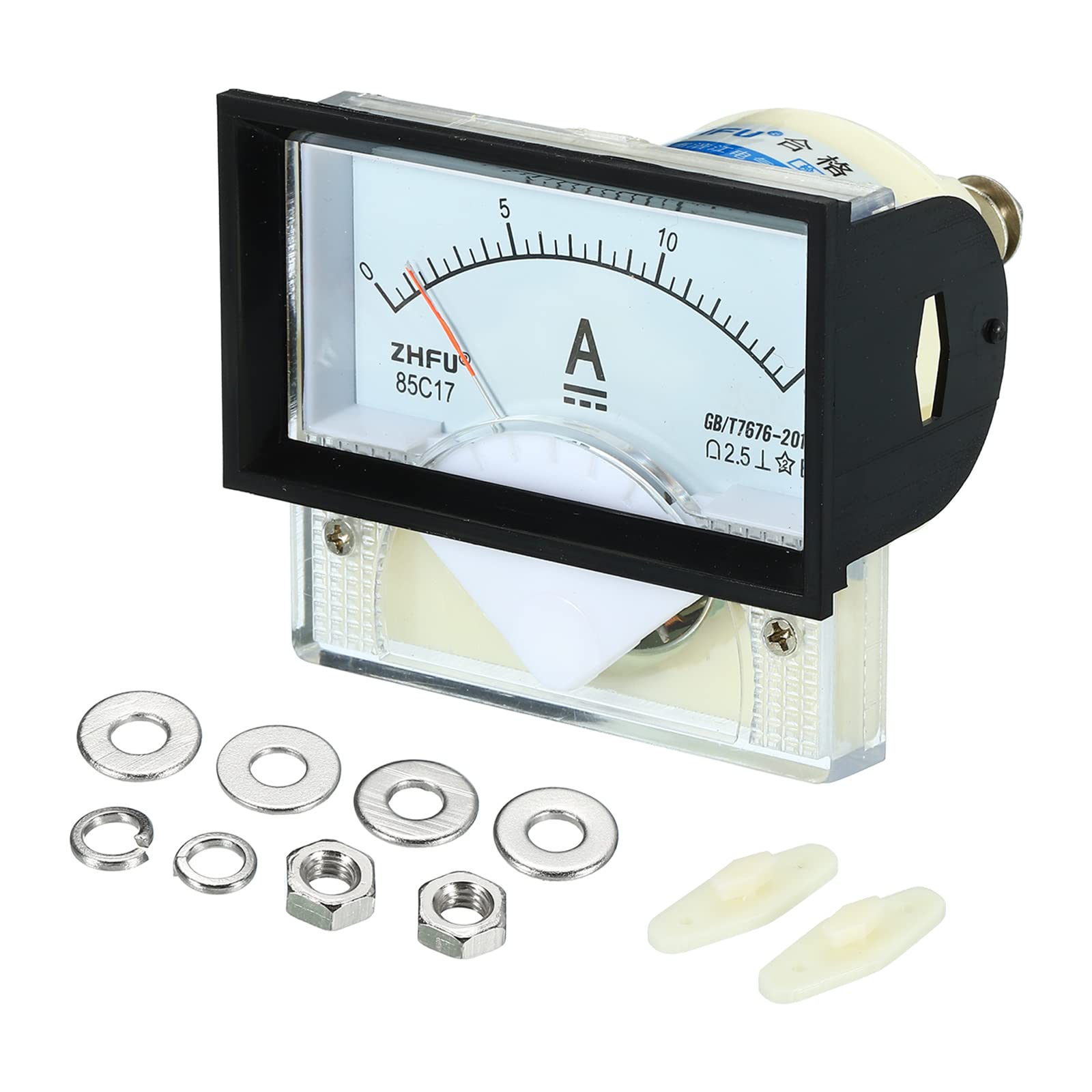 YOKIVE Analog Panel Ammeter, 85C1 Ampere Meter Current Tester, Great for Office, Art, Home, Daily Use (DC 0-15A)